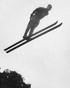 Fr&uuml;he Jahre des Skispringens in Rothenburg